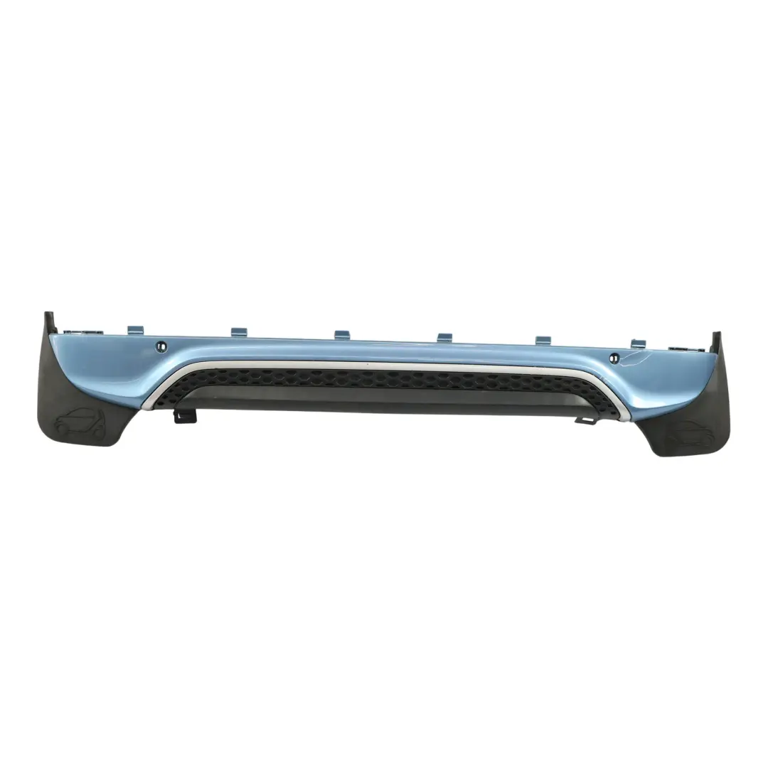Bumper Covering Lower Panel Light Blue Metallic - EN1 to Smart Fortwo 451 Rear with Part number A4516470684 Smart Fortwo 451 Rear Bumper Covering Lower Panel Light Blue Metallic - EN1 - SKU A4516470684-LIG - Part number A4516470684