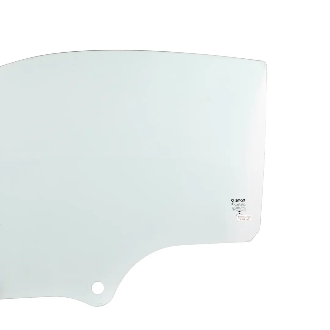 Door Window Glass Front Left N/S AS2 Green to Smart Fortwo 451 with Part number A4517250100 Smart Fortwo 451 Door Window Glass Front Left N/S AS2 Green - SKU A4517250100 - Part number A4517250100