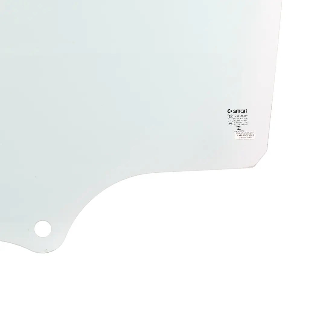 Smart Fortwo 451 Door Window Glass Front Left N/S AS2 Green - SKU A4517250100 - Part number A4517250100