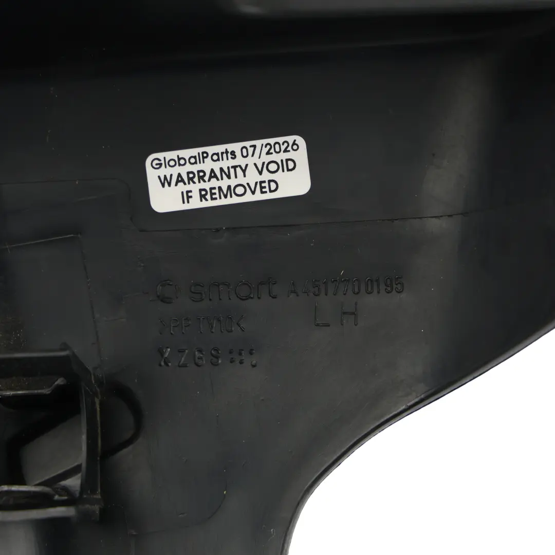 Smart Fortwo C451 Cabrio Soporte Panel Cubierta Techo Izquierdo - SKU A4517700195 - Número de pieza A4517700195
