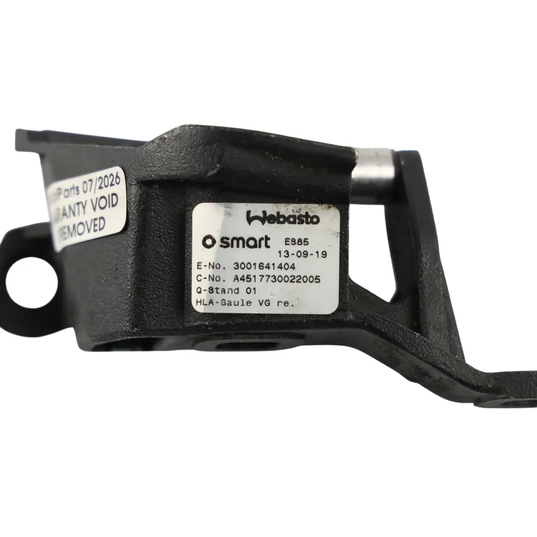 Smart Fortwo C451 Cabrio Convertible Roof Catch Bearing Right O/S - SKU A451773002 - Part number A451773002