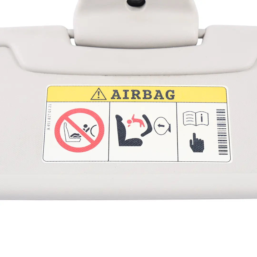 Smart Fortwo C451 Cabrio Sun Visor Interior Cover Left Right N/O/S - SKU A4518100410 - Part number A4518100410