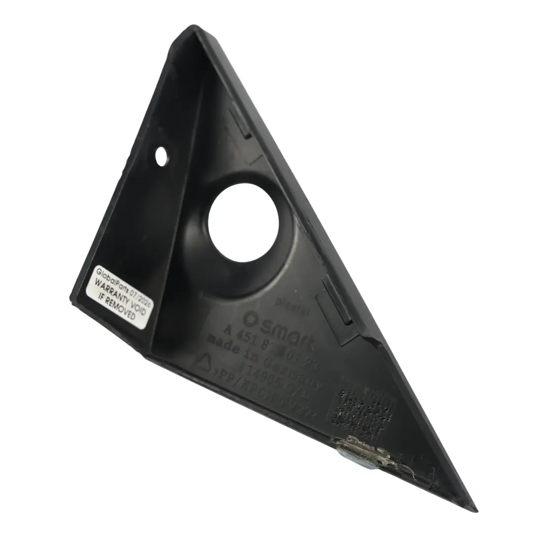 Smart Fortwo C451 Cabrio A-Säule Dreieck Verkleidung Schwarz Links - SKU A4518810123 - Teilenummer A4518810123