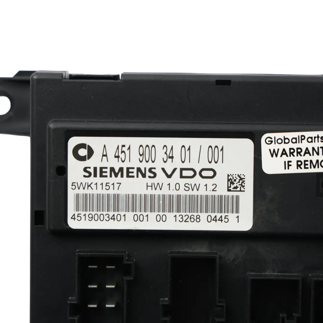 Smart Fortwo C451 Cabrio Tür Steuergerät Modul ECU - SKU A4519003401 - Teilenummer A4519003401