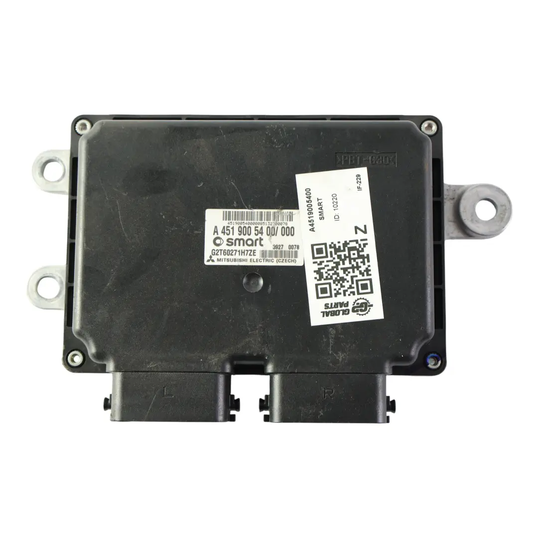 A451 Transmission Control Unit ECU 71HP 1.0 Petrol Manual to Smart with Part number A4519005400 Smart A451 Transmission Control Unit ECU 71HP 1.0 Petrol Manual - SKU A4519005400 - Part number A4519005400