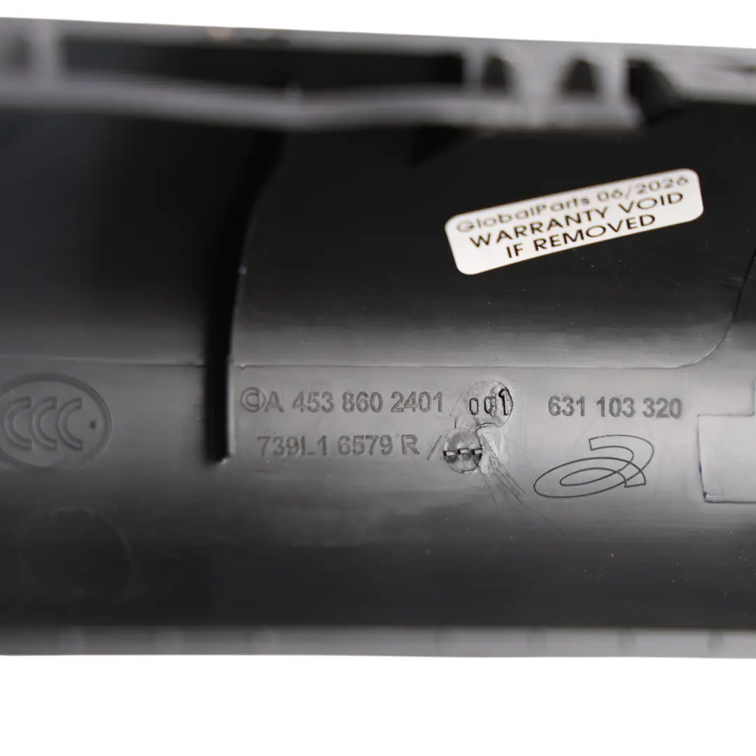 Smart Fortwo A453 Cabrio Convertible Roll Bar Cover Trim Panel - SKU A4538602401 - Part number A4538602401