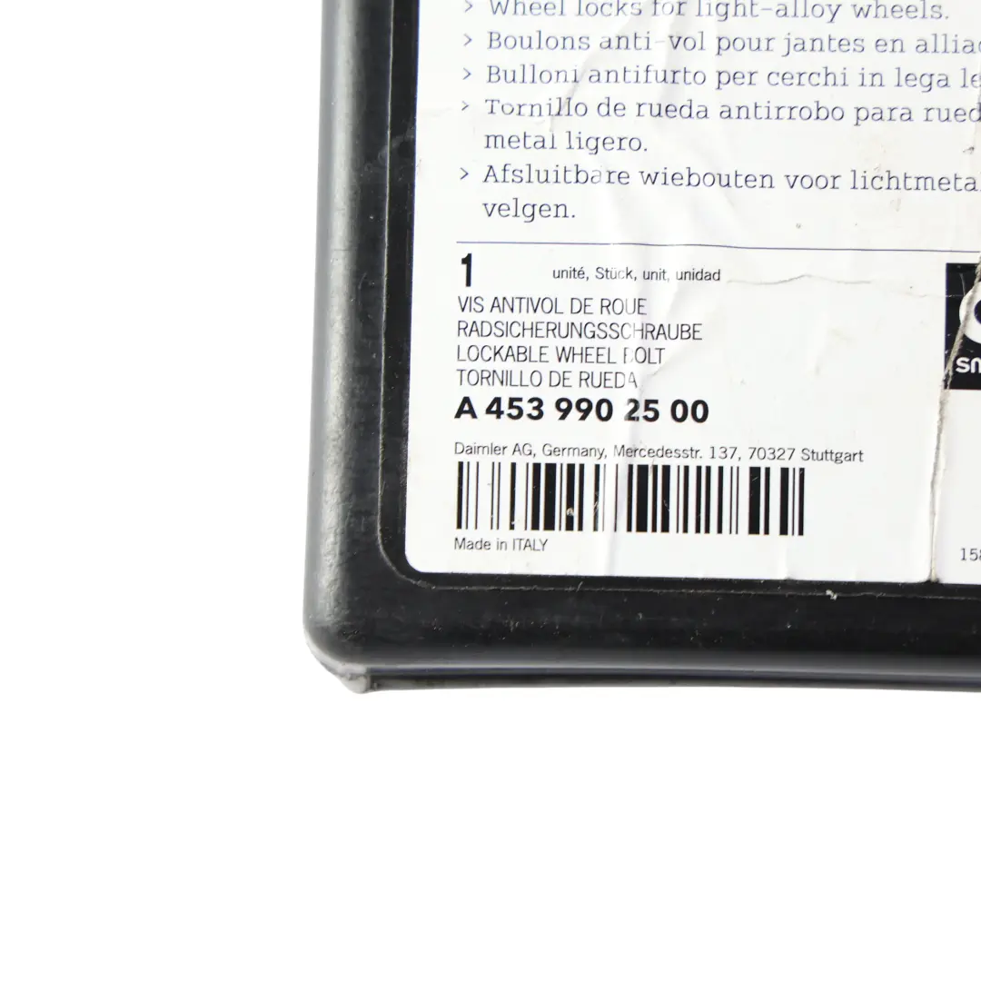 Smart A453 Tuerca Tornillo Antirrobo Rueda Seguridad Set - SKU A4539902500 - Número de pieza A4539902500