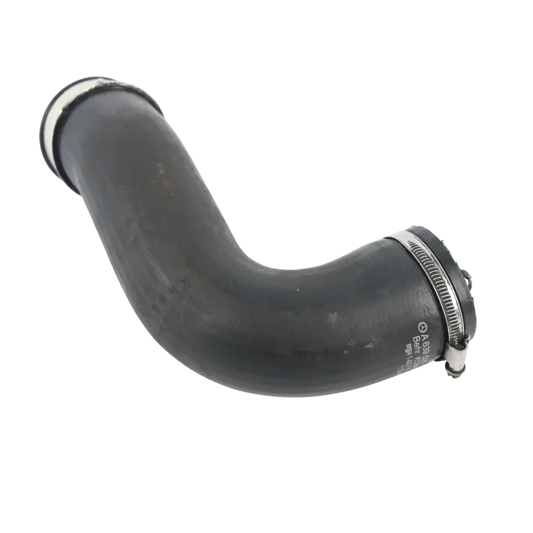 Hose Turbo Air Intake Pipe Line to Mercedes W639 Intercooler with Part number A6395281982 Mercedes W639 Intercooler Hose Turbo Air Intake Pipe Line - SKU A6395281982 - Part number A6395281982