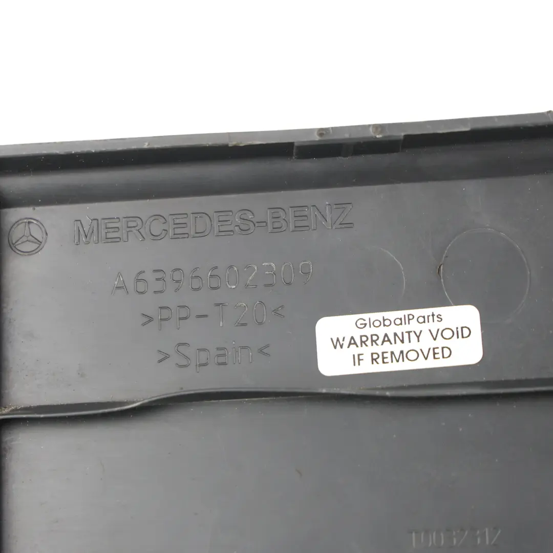 Case Cover Trim Panel Black Outer Right O/S to Mercedes W639 Seat with Part number A6396602309 Mercedes W639 Seat Case Cover Trim Panel Black Outer Right O/S - SKU A6396602309 - Part number A6396602309