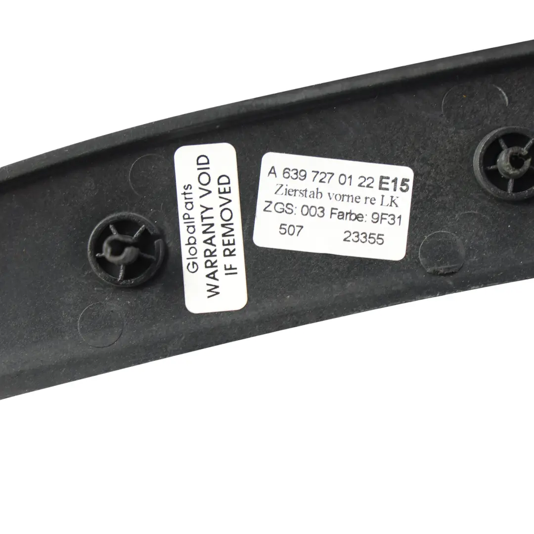 Mercedes W639 Baguette Garniture Porte Panneau Avant Droit A6397270122 - SKU A6397271371-1 - Numéro de pièce A6397271371