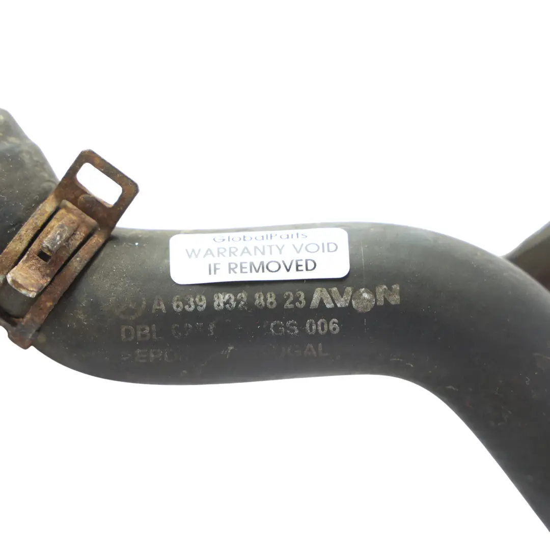 Heizung Zulaufschlauch Leitung Rohr OM642 Diesel für Mercedes Vito W639 mit Teilenummer A6398328823 Mercedes Vito W639 Heizung Zulaufschlauch Leitung Rohr OM642 Diesel - SKU A6398328823 - Teilenummer A6398328823