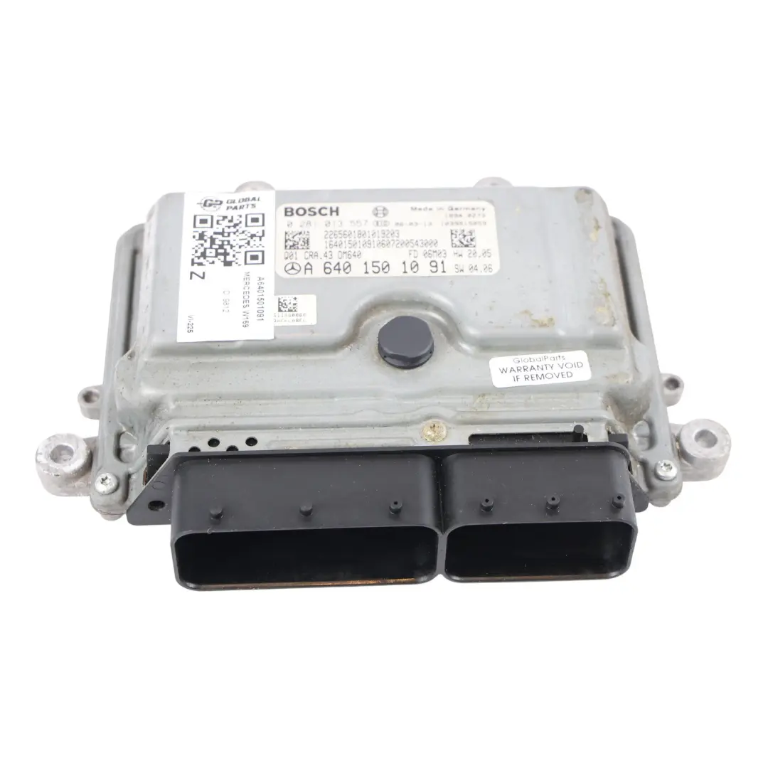 OM640.941 140HP Centralina Motore ECU Automatico per Mercedes W169 W245 con numero di parte A6401501091 Mercedes W169 W245 OM640.941 140HP Centralina Motore ECU Automatico - SKU A6401501091 - Numero di parte A6401501091