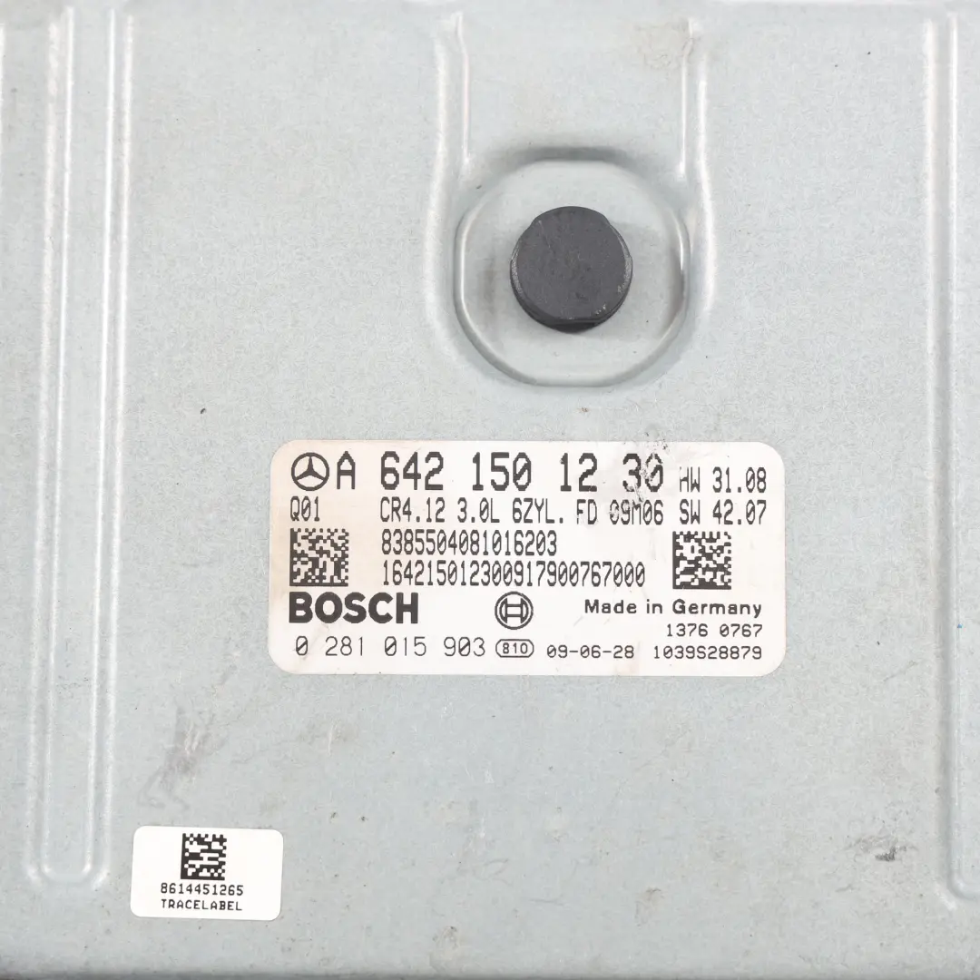 Control ECU 272HP Diesel CLS 350 Automatic KIT to Mercedes C219 Engine with Part number A6421501230 Mercedes C219 Engine Control ECU 272HP Diesel CLS 350 Automatic KIT - SKU A6421501230-2 - Part number A6421501230