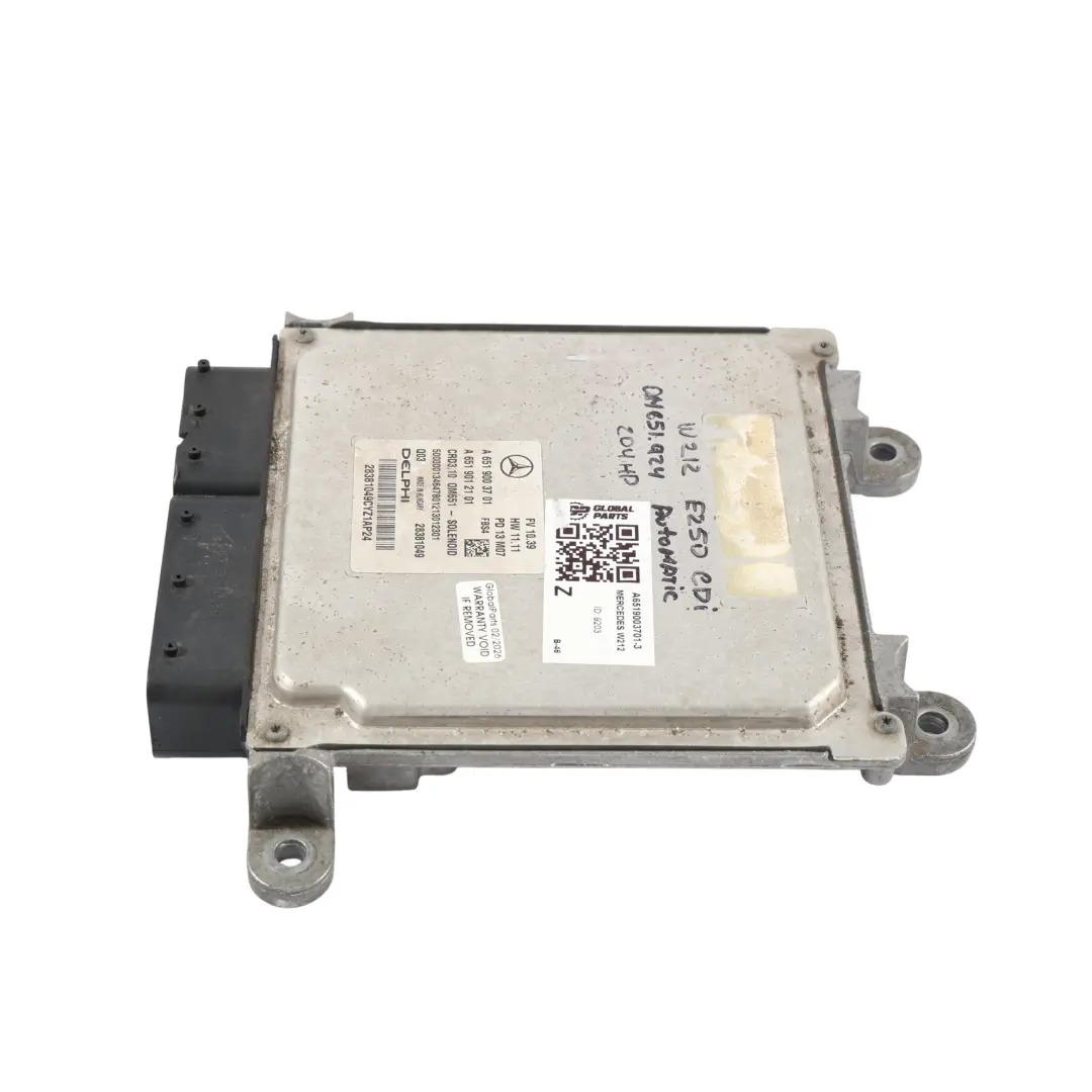 Mercedes W212 OM651.924 204CH Kit Calculateur Moteur Automatique - SKU A6519003701-3 - Numéro de pièce A6519003701