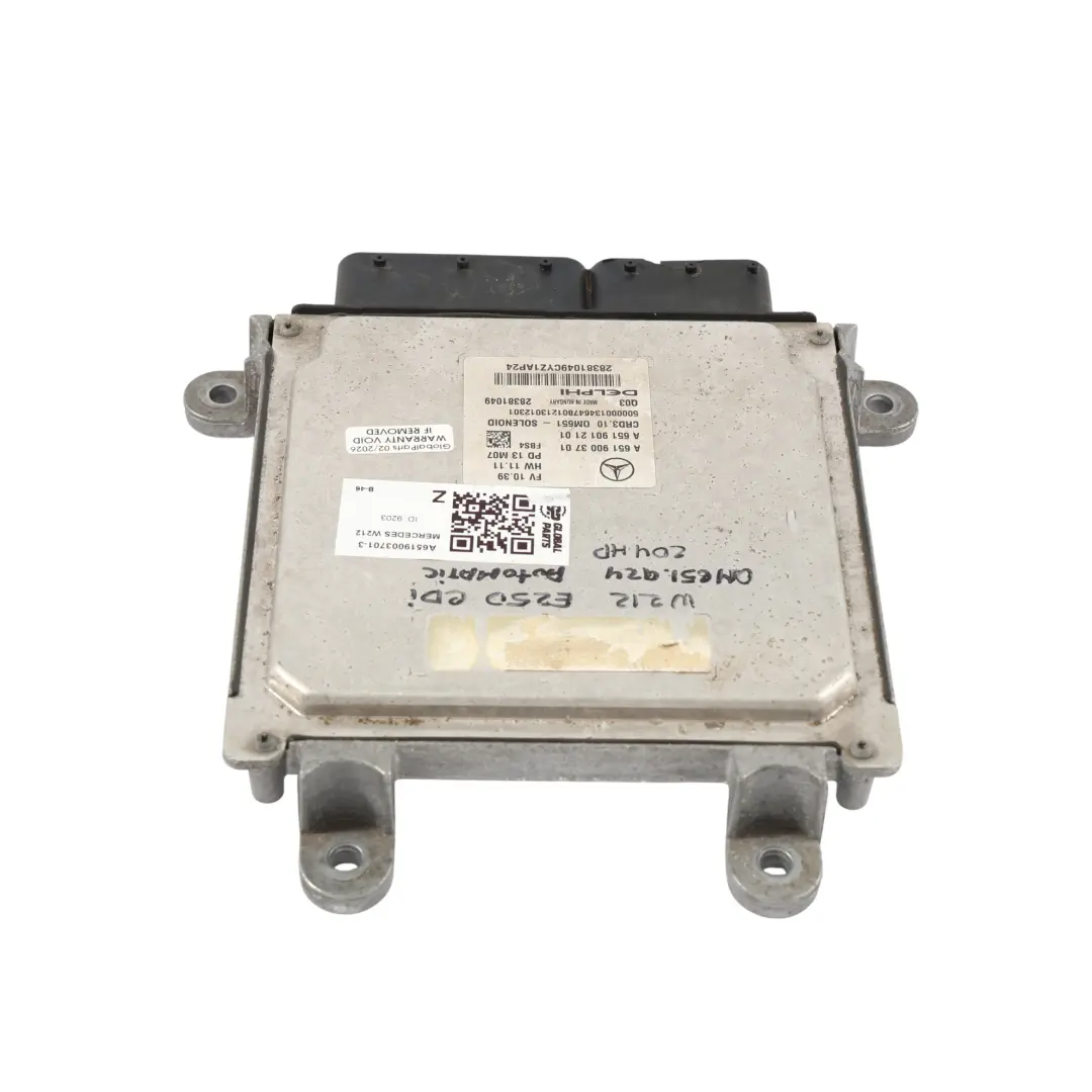 Mercedes W212 OM651.924 204CH Kit Calculateur Moteur Automatique - SKU A6519003701-3 - Numéro de pièce A6519003701