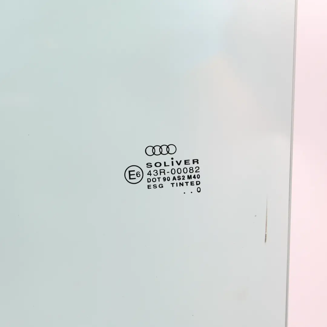 Audi A3 8L Front Door Window Glass Glazing Left N/S AS2 Green A - SKU 8L3845201 - Part number A8L3845201
