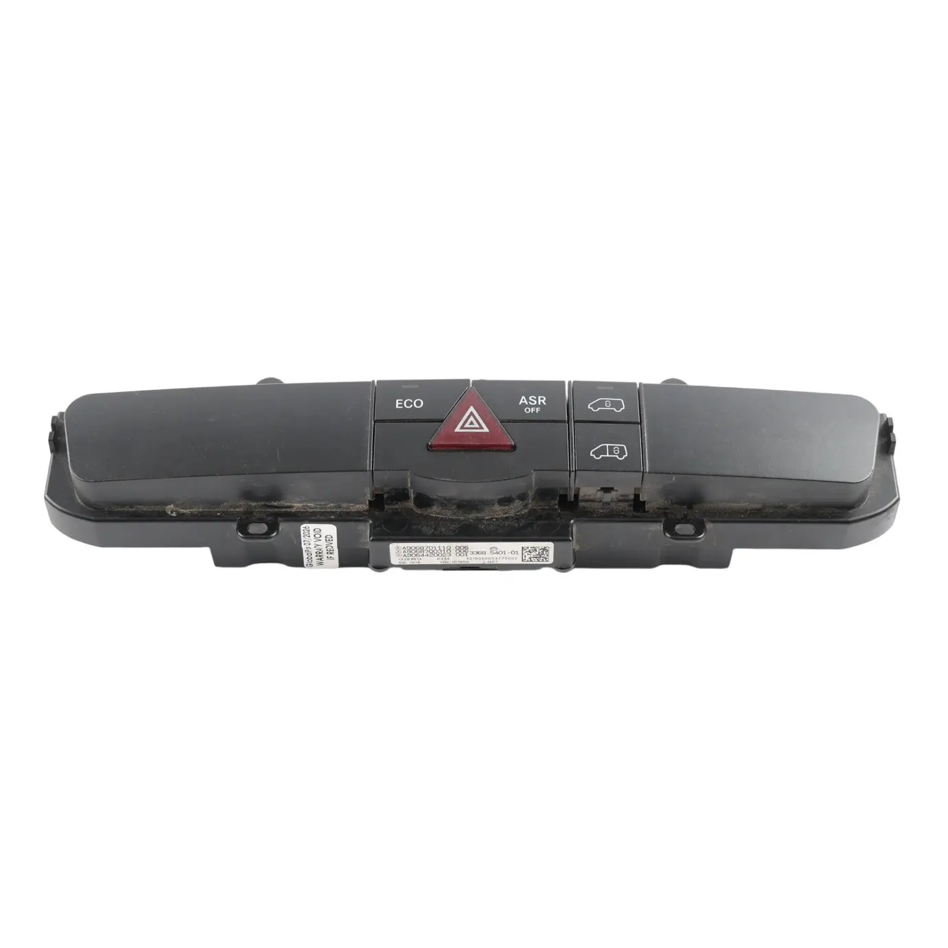 Mercedes W906 Dash Switch Panel ASR Lock Hazard Lights A9068701110