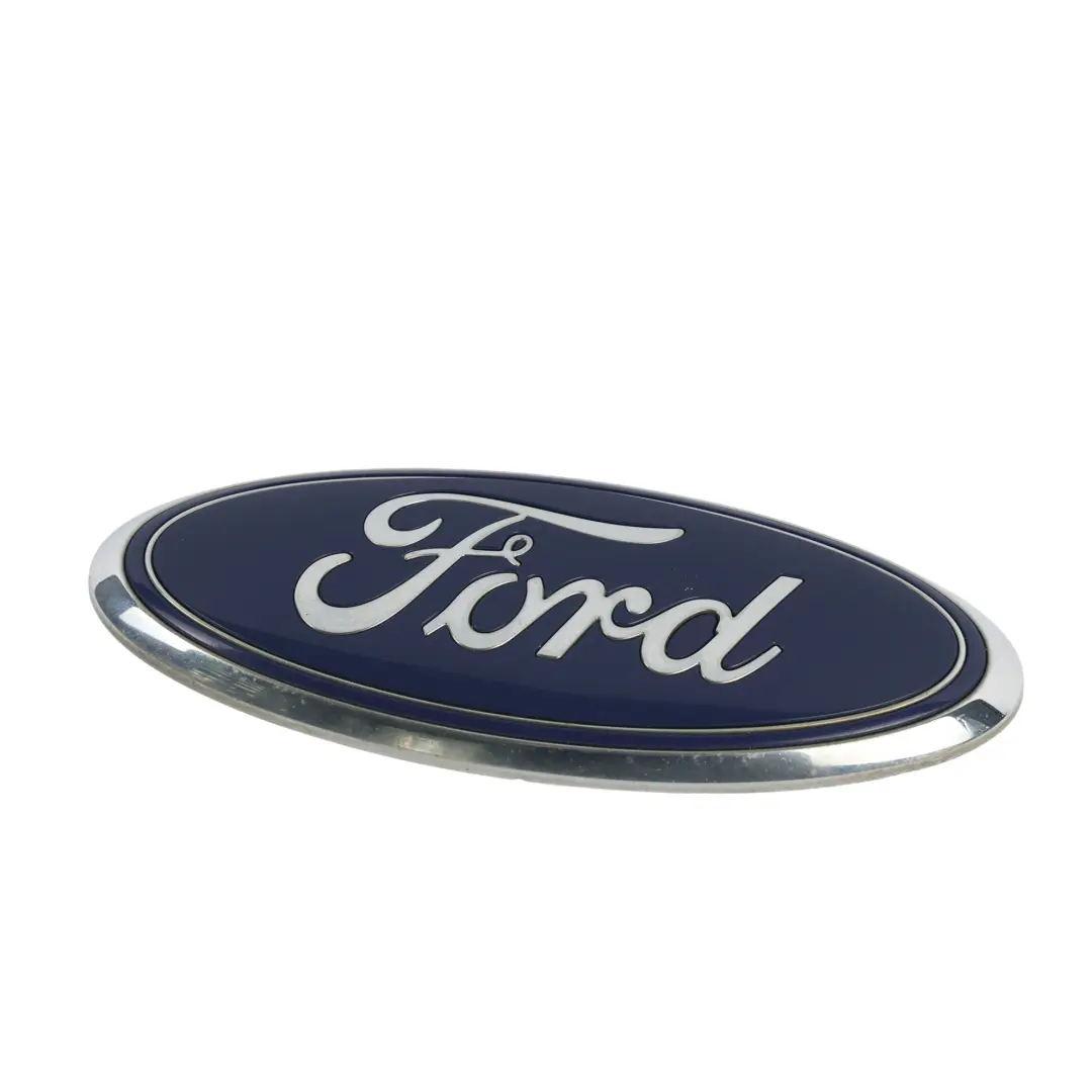 Front Grille Badge Emblem Chrome Blue to Ford Transit Custom with Part number AA83-402A16-AD Ford Transit Custom Front Grille Badge Emblem Chrome Blue - SKU AA83-402A16-AD-1 - Part number AA83-402A16-AD