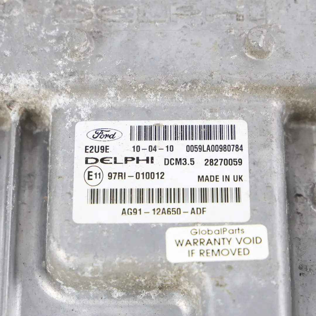 Ford Mondeo MK4 Centralina Motore ECU 2.0 TDI 163 HP KIT Manuale - SKU AG91-12A650-ADF - Numero di parte AG91-12A650-ADF