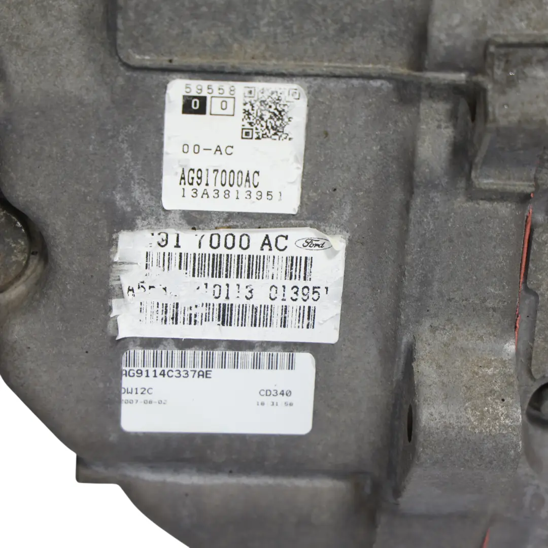 Ford S-Max 2.2 TDCi Automatic Gearbox 6 Speed AWF21 WARRANTY - SKU AG91-7000-AC - Part number AG91-7000-AC