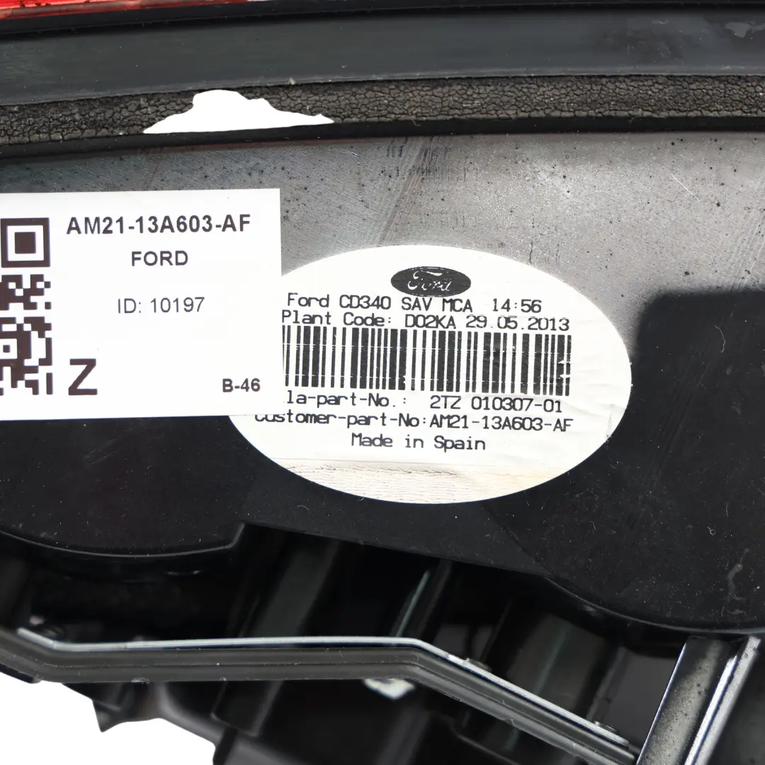 Lampa Tylna Wewnętrzna Lewa do Ford S-Max o numerze AM21-13A603-AF Ford S-Max Lampa Tylna Wewnętrzna Lewa - SKU AM21-13A603-AF - Numer Części AM21-13A603-AF