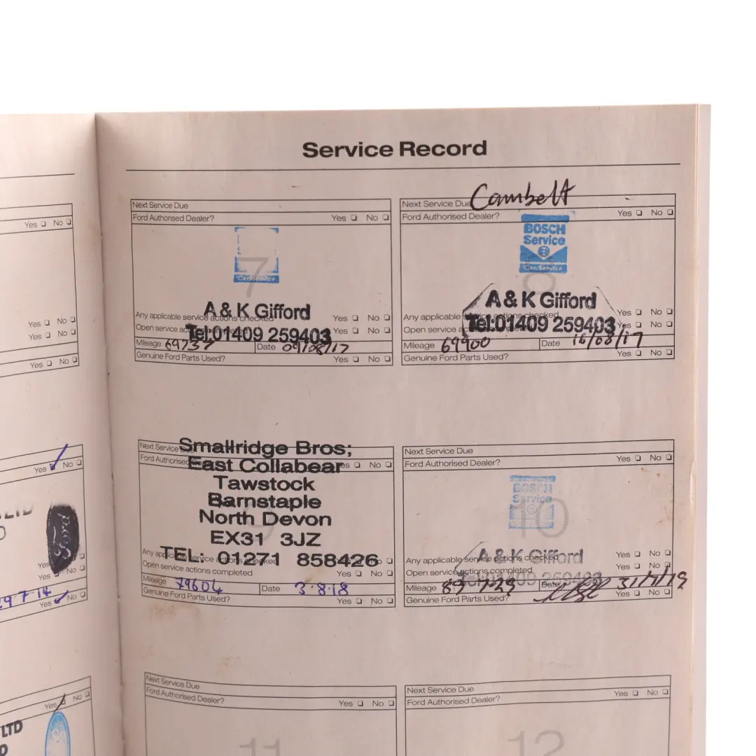 Ford Ranger Mk4 Owner's Handbook Service Booklet Instructions Case Wallet Set - SKU AS7J-19T201-DA - Part number AS7J-19T201-DA