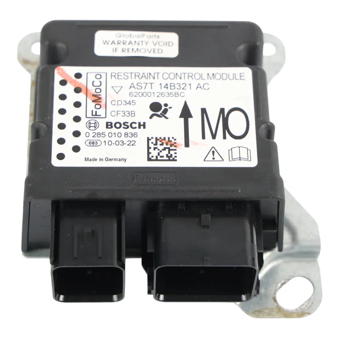 Ford Mondeo MK4 Airbag Steuergerät ECU Sensor Modul - SKU AS7T-14B321-AC - Teilenummer AS7T-14B321-AC