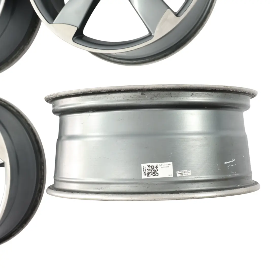 Audi Alloy Wheel Rim Bicolour Silver Grey VIA 19" 8J ET:35 SET - SKU AUDI-VIA-19-SET - Part number AUDI-VIA-19-SET