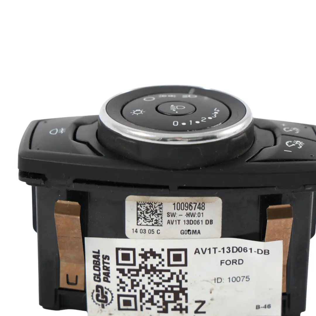 Ford Transit Courier Panneau Interrupteur Phare Antibrouillard - SKU AV1T-13D061-DB - Numéro de pièce AV1T-13D061-DB
