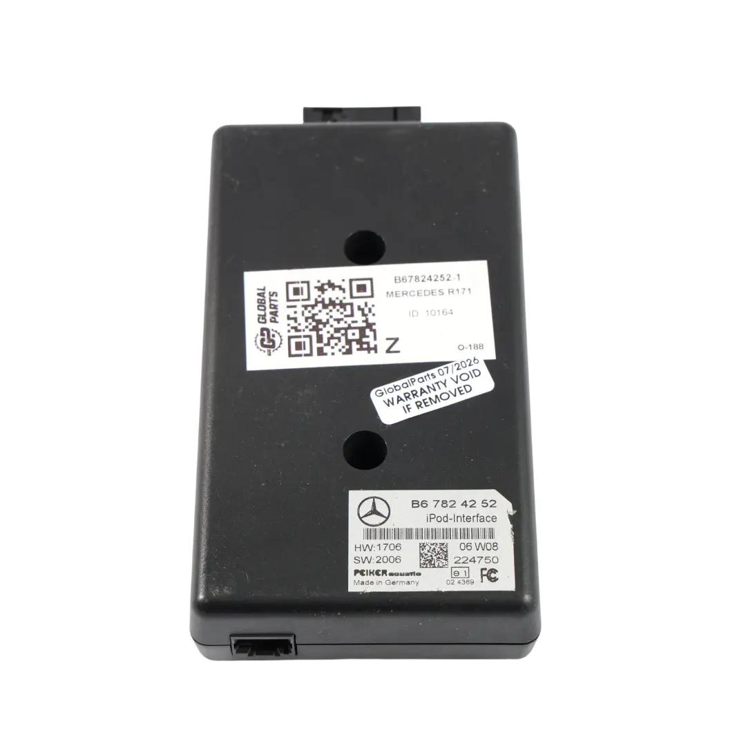 Mercedes R171 iPod Interface Multimedia Music Connection Module Cable - SKU B67824252-1 - Part number B67824252