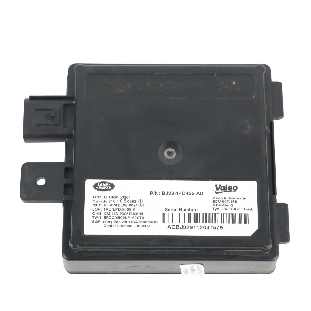 Land Rover Range Rover Evoque L538 Módulo Sensor Punto Ciego ECU - SKU BJ32-14D455-AD - Número de pieza BJ32-14D455-AD