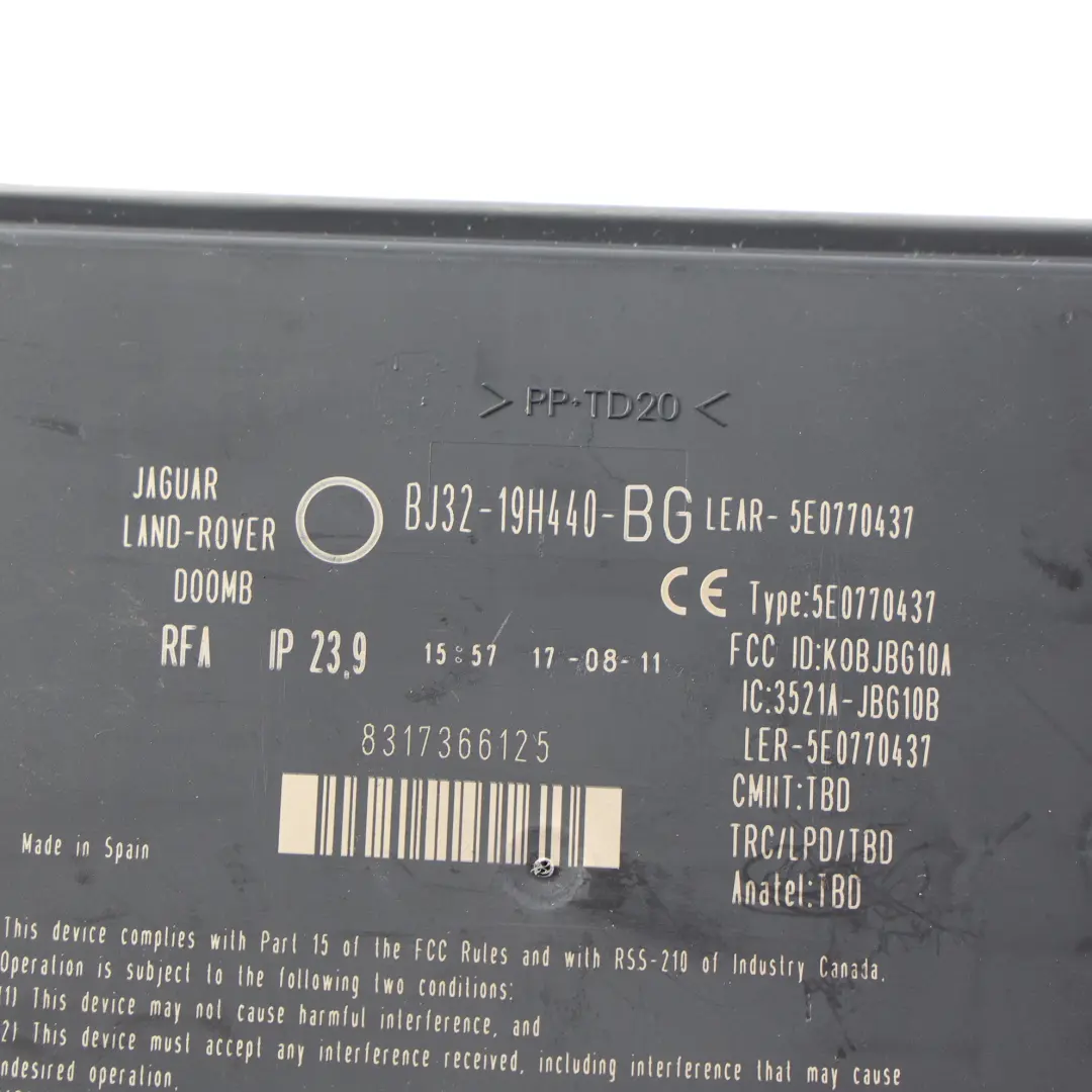 Module Démarrage Sans Clé BJ32-19H440 pour Land Rover Range Rover Evoque L538 à propos du numéro de pièce BJ32-19H440-BG Land Rover Range Rover Evoque L538 Module Démarrage Sans Clé BJ32-19H440 - SKU BJ32-19H440-BG - Numéro de pièce BJ32-19H440-BG