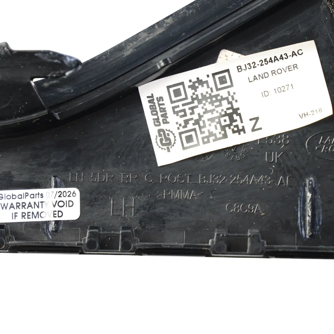 Land Rover Evoque L538 Rear Door Finisher Black Rear Left N/S - SKU BJ32-254A43-AC - Part number BJ32-254A43-AC