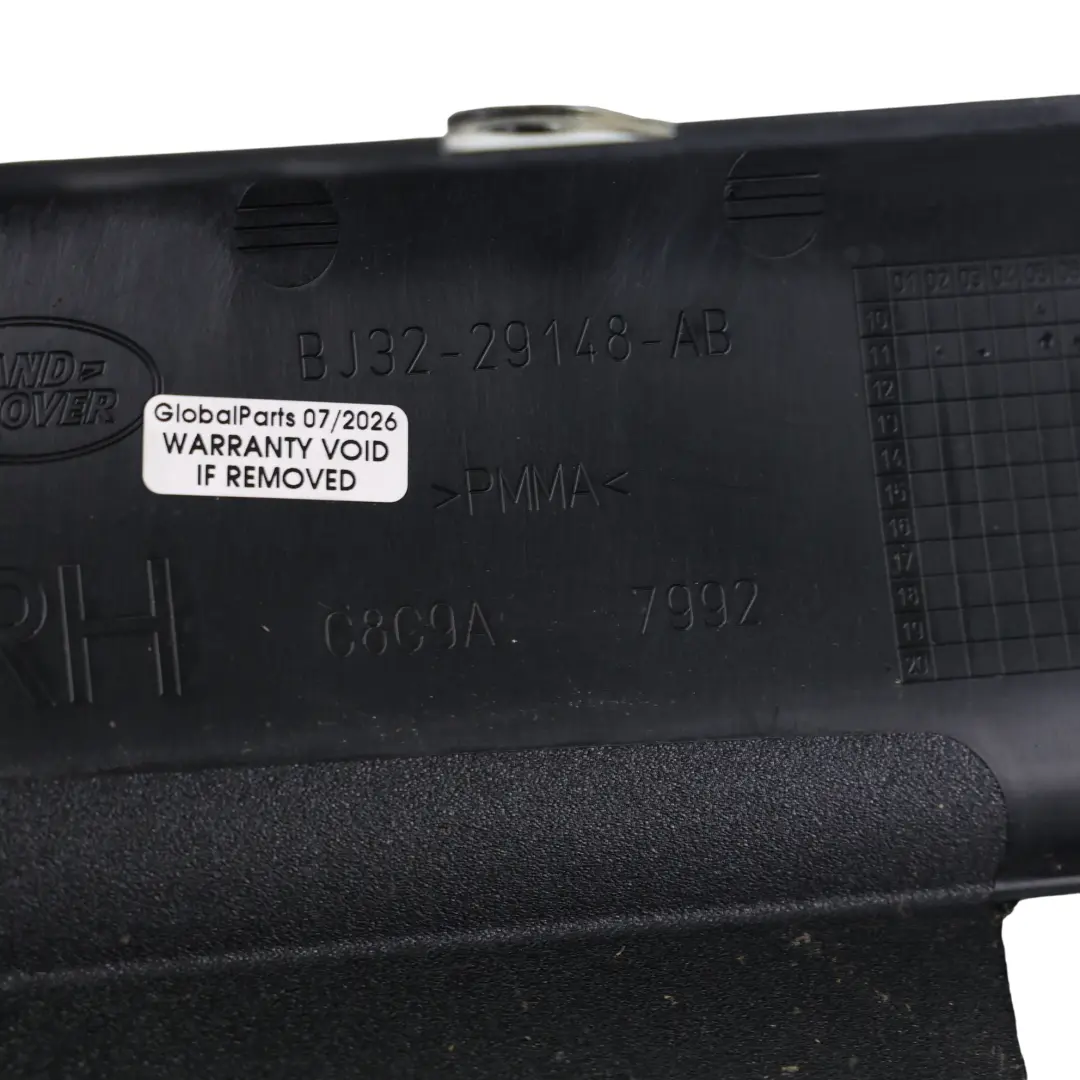 Land Rover Range Rover Evoque L538 Moldura Pilar E Trasero Derecho - SKU BJ32-29148-AB - Número de pieza BJ32-29148-AB
