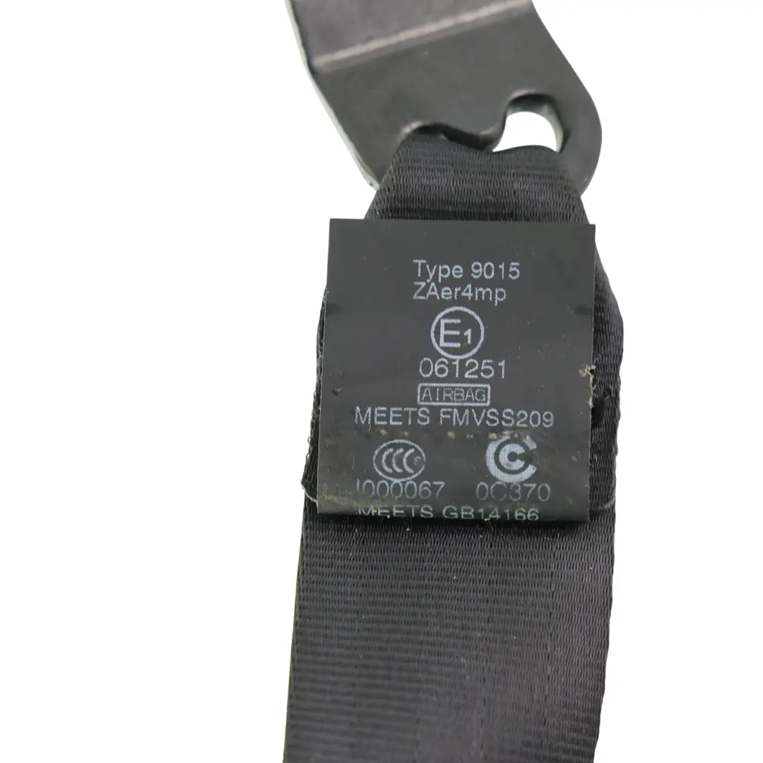 Range Rover Evoque L538 Front Seat Belt Black Right O/S - SKU RHD-BJ32-611B08-AD8PVJ - Part number BJ32-611B08-AD8PVJ