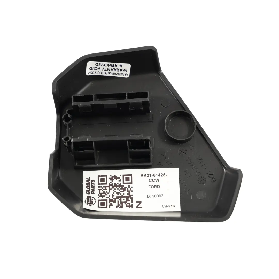 MK8 Panel Cubierta Asiento Delantero Izquierdo Negro para Ford Transit con número de pieza BK21-61425-CCW Ford Transit MK8 Panel Cubierta Asiento Delantero Izquierdo Negro - SKU BK21-61425-CCW - Número de pieza BK21-61425-CCW