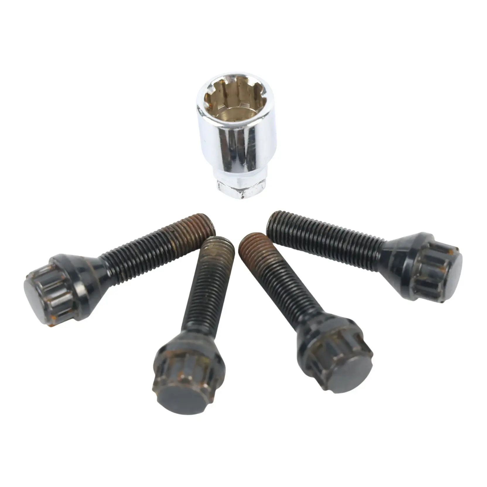 BMW Dado Bullone Ruota Sicurezza Distanziale 2453961 Set