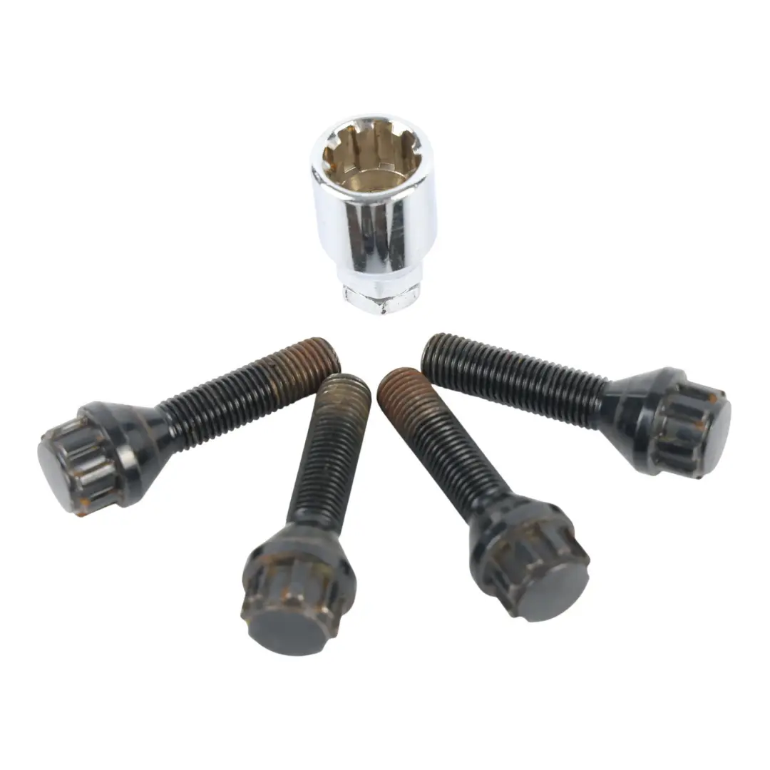 Dado Bullone Ruota Sicurezza Distanziale 2453961 Set per BMW con numero di parte BMW-LOCK-BOLTS-SPACERS BMW Dado Bullone Ruota Sicurezza Distanziale 2453961 Set - SKU BMW-LOCK-BOLTS-SPACERS - Numero di parte BMW-LOCK-BOLTS-SPACERS