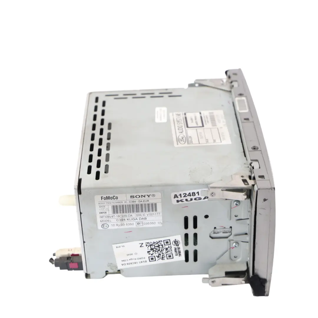 MK1 C394 Autoradio Stéréo Lecteur CD Unité Sony pour Ford Kuga à propos du numéro de pièce BV4T-18C939-DA Ford Kuga MK1 C394 Autoradio Stéréo Lecteur CD Unité Sony - SKU BV4T-18C939-DA - Numéro de pièce BV4T-18C939-DA