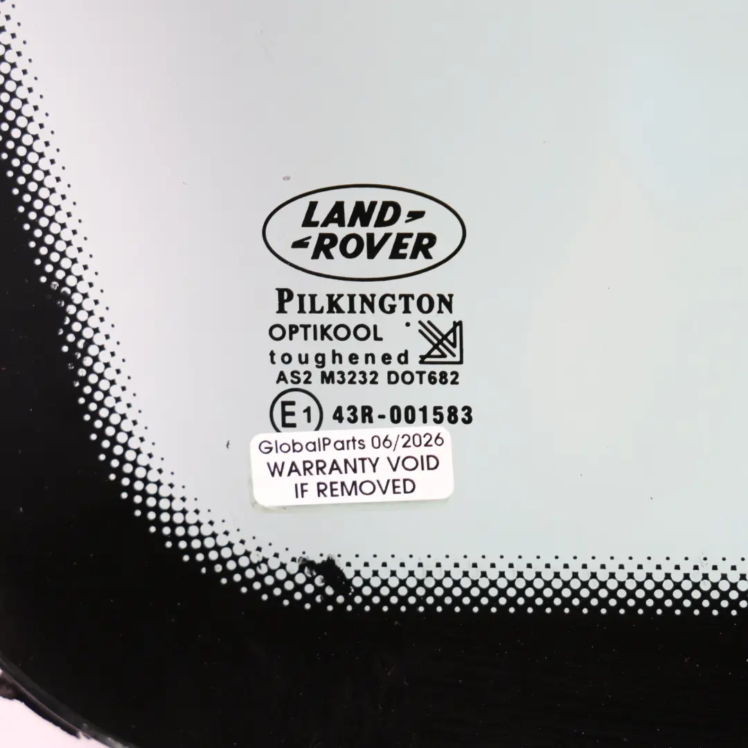 Quarter Glass Left N/S Tinted Black to Land Rover Discovery 2 L318 Rear with Part number CVB000350 Land Rover Discovery 2 L318 Rear Quarter Glass Left N/S Tinted Black - SKU CVB000350 - Part number CVB000350