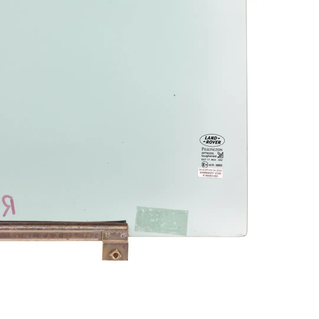 Door Glass Right O/S Sundym to Land Rover Discovery 2 L318 Rear with Part number CVB102620 Land Rover Discovery 2 L318 Rear Door Glass Right O/S Sundym - SKU CVB102620 - Part number CVB102620