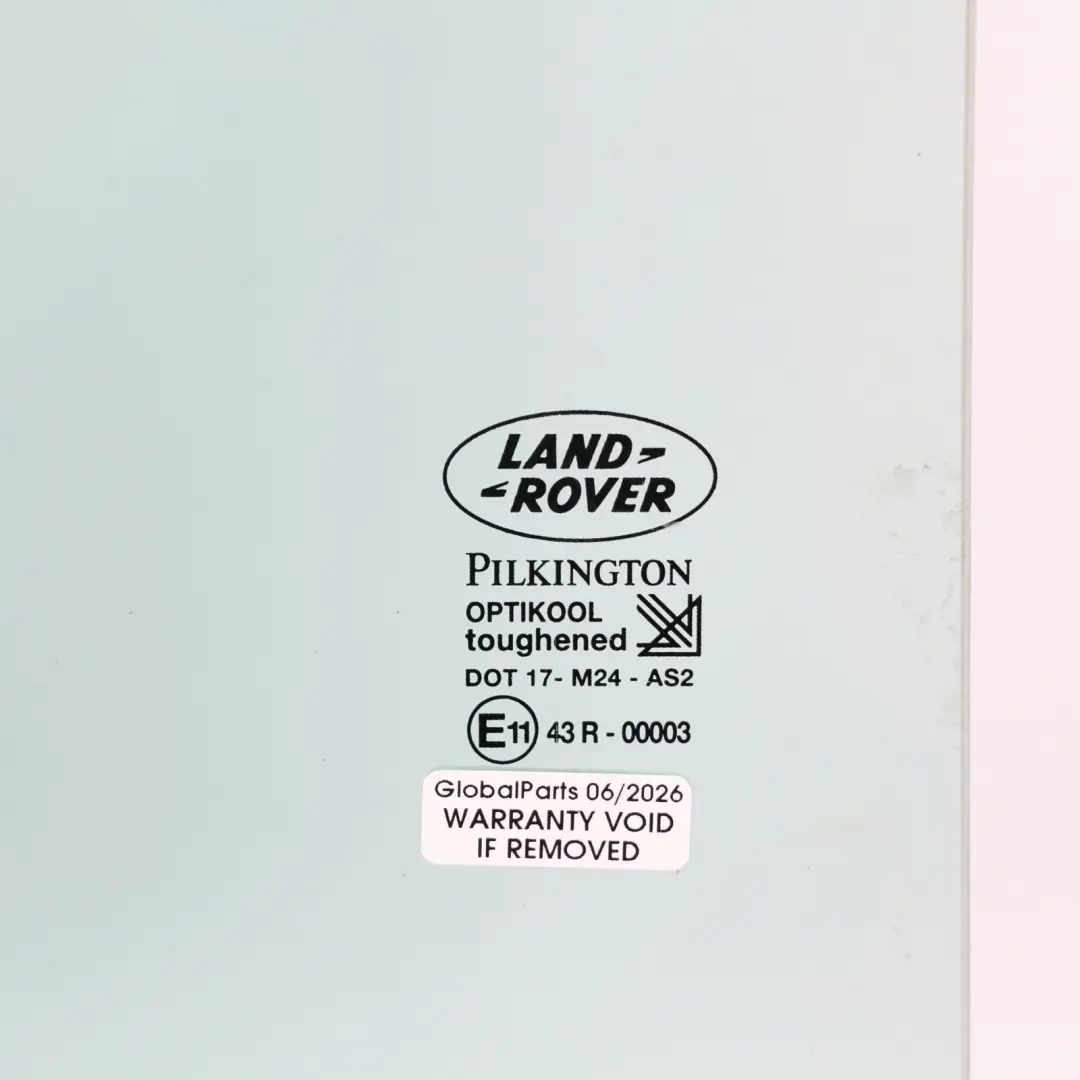 Door Glass Right O/S Sundym to Land Rover Discovery 2 L318 Rear with Part number CVB102620 Land Rover Discovery 2 L318 Rear Door Glass Right O/S Sundym - SKU CVB102620 - Part number CVB102620