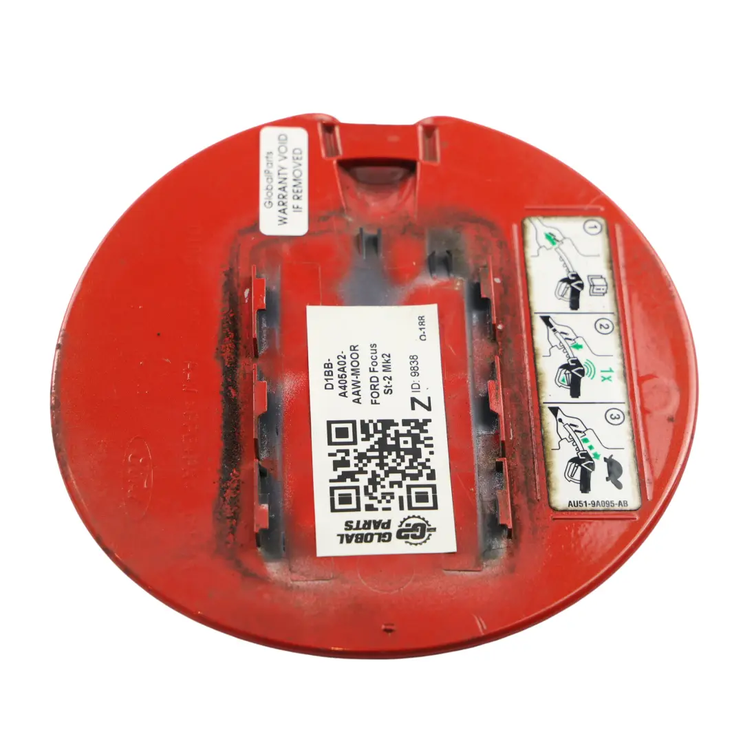 Filler Fill Flap Cover Cap Molten Orange - UY to Ford Fiesta MK7 Fuel with Part number D1BB-A405A02-AAW Ford Fiesta MK7 Fuel Filler Fill Flap Cover Cap Molten Orange - UY - SKU D1BB-A405A02-AAW-MOOR - Part number D1BB-A405A02-AAW