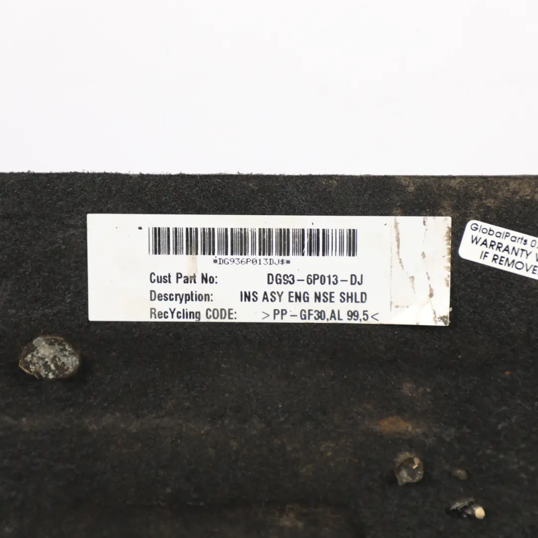 Ford Mondeo Mk5 Engine Undertray Underfloor Insulation Panel - SKU DG93-6P013-DJ - Part number DG93-6P013-DJ