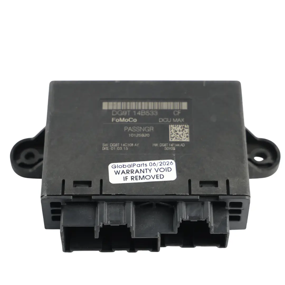 MK5 Modulo Controllo Porta Anteriore Passeggero per Ford Mondeo con numero di parte DG9T-14B533-CF Ford Mondeo MK5 Modulo Controllo Porta Anteriore Passeggero - SKU DG9T-14B533-CF - Numero di parte DG9T-14B533-CF