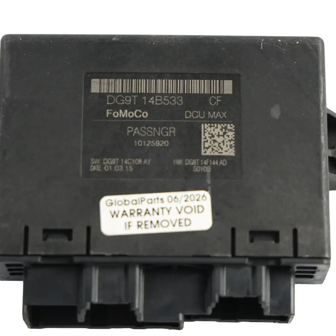 MK5 Module Contrôle Porte Avant Côté Passager pour Ford Mondeo à propos du numéro de pièce DG9T-14B533-CF Ford Mondeo MK5 Module Contrôle Porte Avant Côté Passager - SKU DG9T-14B533-CF - Numéro de pièce DG9T-14B533-CF