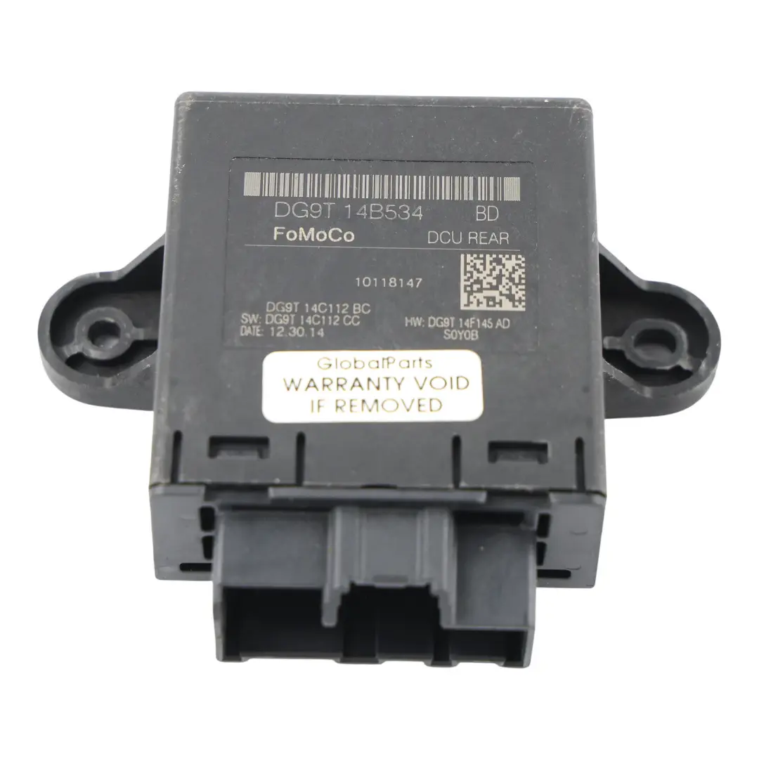 Ford Mondeo MK5 Module Contrôle Porte Arrière Gauche Droite - SKU DG9T-14B534-BD - Numéro de pièce DG9T-14B534-BD
