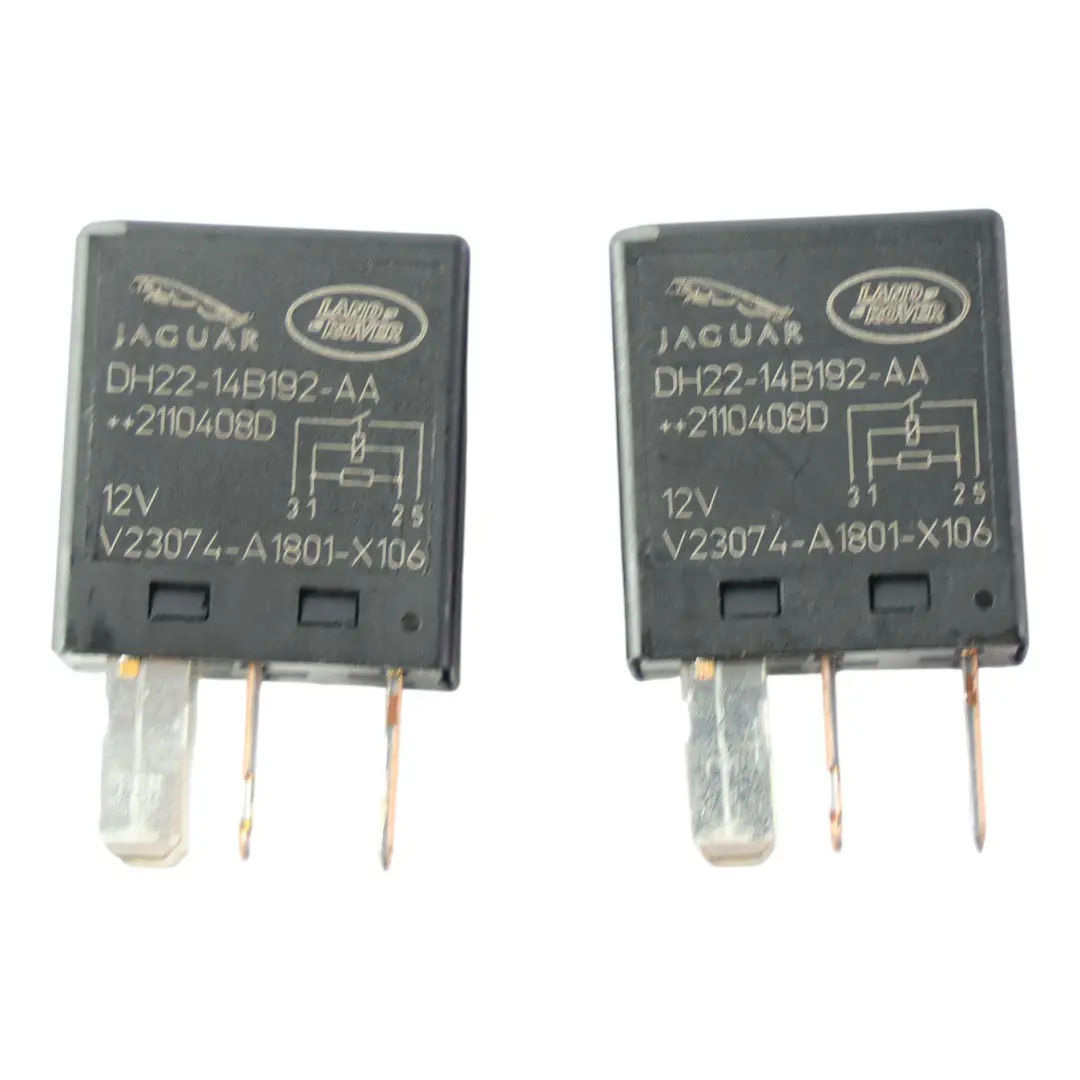 Fuse Relay 4-Pin 20A 12V Unit Set X2 to Range Rover Velar L560 with Part number DH22-14B192-AA Range Rover Velar L560 Fuse Relay 4-Pin 20A 12V Unit Set X2 - SKU DH22-14B192-AA-1 - Part number DH22-14B192-AA
