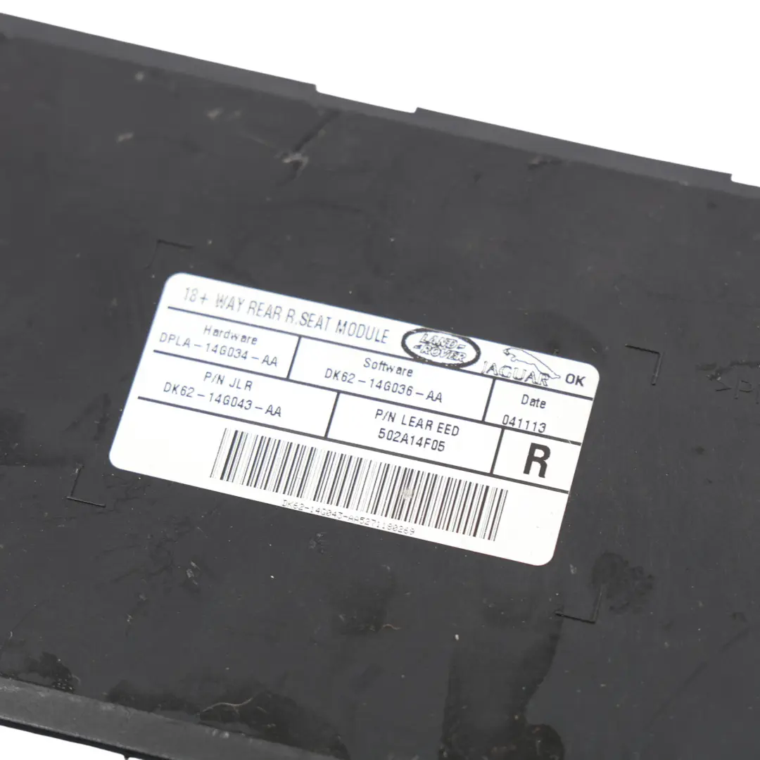 Module Unité Contrôle Siège Arrière Droit pour Range Rover L405 à propos du numéro de pièce DK62-14G043-AA Range Rover L405 Module Unité Contrôle Siège Arrière Droit - SKU DK62-14G043-AA - Numéro de pièce DK62-14G043-AA