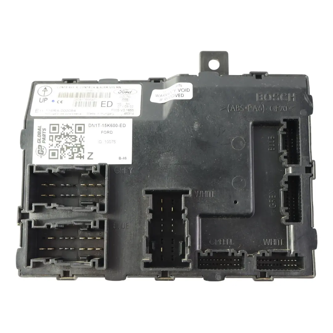 Ford Fiesta MK7 Transit Courier Karosserie Steuergerät BCM ECU - SKU DN1T-15K600-ED - Teilenummer DN1T-15K600-ED